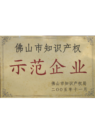 2005年佛山市知识产权示范企业