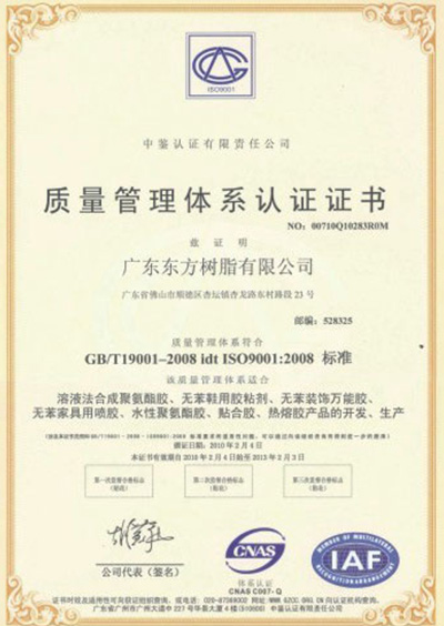 2010年质量管理体系认证