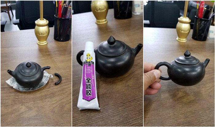 什么胶水可以粘茶壶？